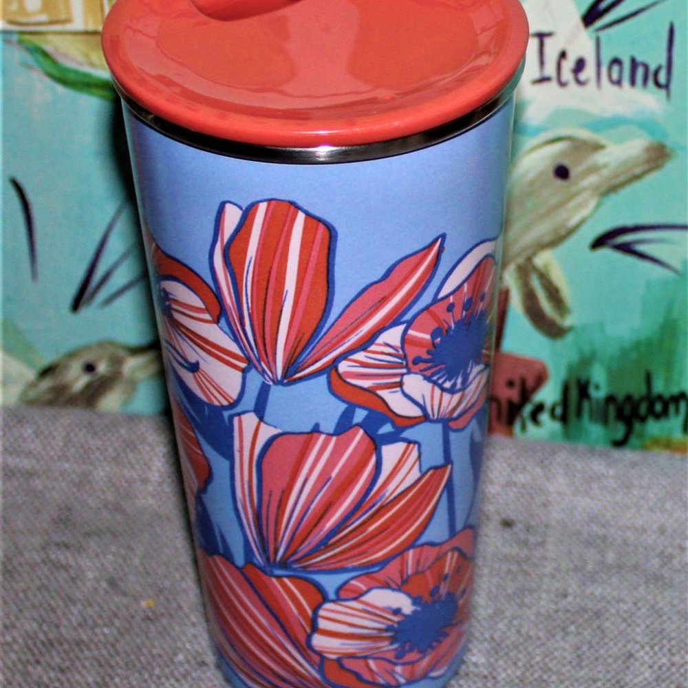 STARBUCKS STAINLESS STEEL TUMBLER WITH LID - Picture 2 of 9